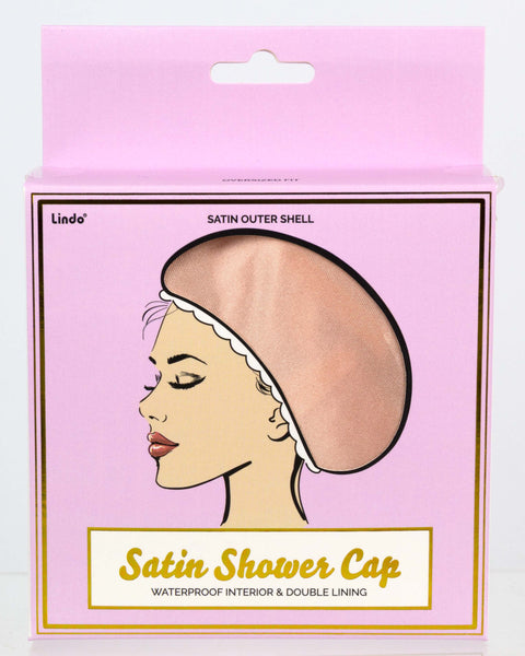 Lindo Satin Shower Cap - Double Lined