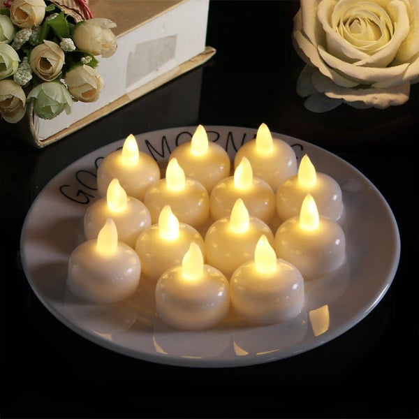 Lights up when exposed to water, led floating candle