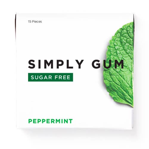 Sugar-Free Peppermint Natural Chewing Gum